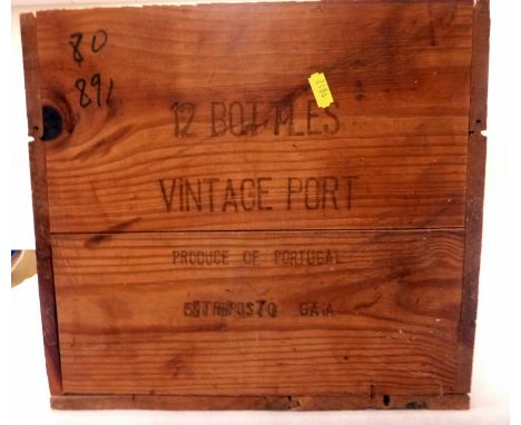 Eleven bottles of Graham's 1977 Vintage Ports.
