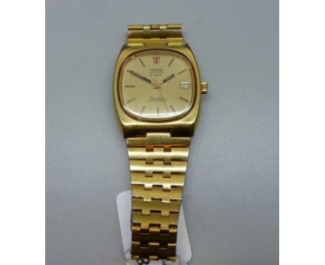 A gentleman's Omega Electronic f300Hz  chronometer wristwatch 