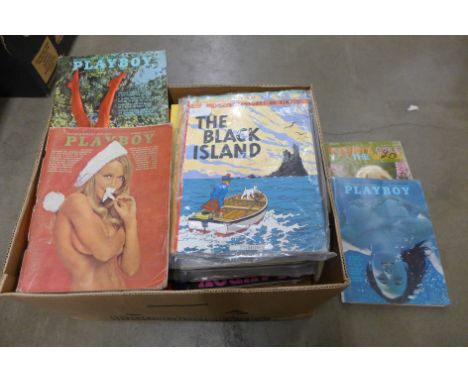 A quantity of vintage Playboy magazines 