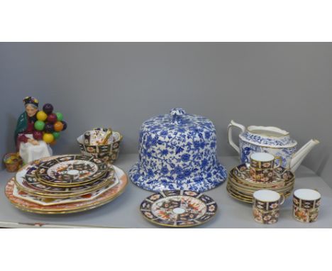 Royal Crown Derby china, teapot lacking lid and a Royal Doulton figure **PLEASE NOTE THIS LOT IS NOT ELIGIBLE FOR POSTING AND