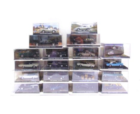 TWENTY 1/43 SCALE GE FABBRI JAMES BOND DIECAST MODEL VEHICLES  comprising those from Dr No (5); From Russia with Love (3); Go