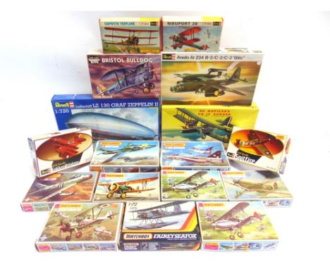 SEVENTEEN UNMADE PLASTIC AIRCRAFT KITS  by Matchbox (9), Revell (6), and others (2), mainly 1/72 scale, each boxed (boxes ope