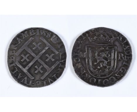 SCOTLAND - MARY I (1542-1567), FIRST PERIOD, TESTOON, 1558