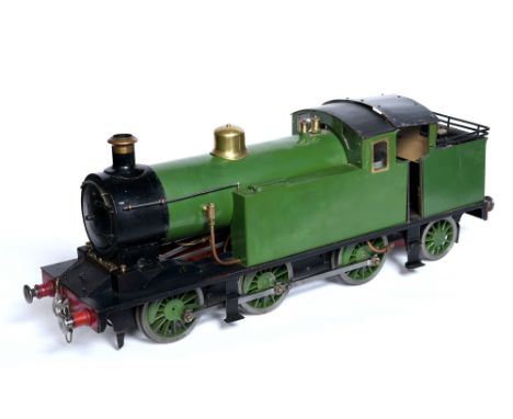 A 3 1/2 INCH GAUGE LIVE-STEAM L.B.S.C. 'MONA' 0-6-2 TANK LOCOMOTIVE  the copper tube boiler marked '11-75-162', green livery,