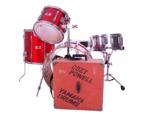 Cozy Powell &amp; Bernie Marsden - Cozy Powell's custom made Yamaha four piece drum kit including a Yamaha BD-920A 20" kick d