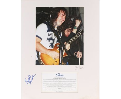 Bernie Marsden - Alan Perry 'The Whitesnake Collection' signed photographic artwork, limited edition 101/2500, autographed by