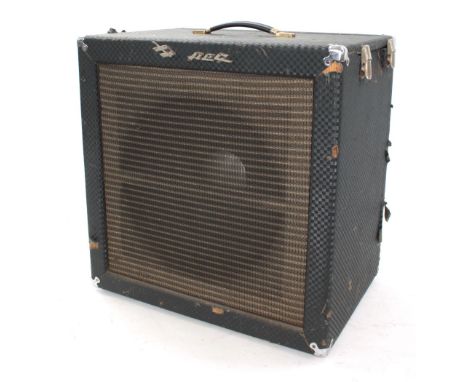 Ampeg B-15-N flip-top guitar amplifier, made in USA, ser. no. 307307, with 15" JBL speaker