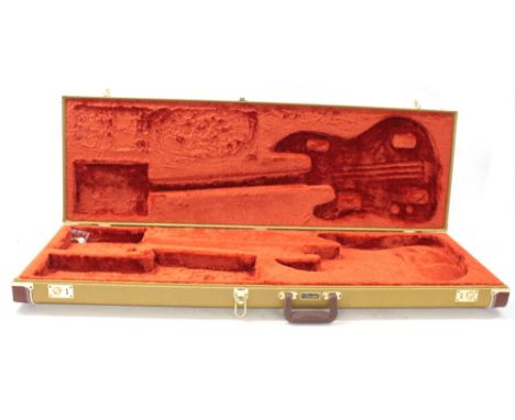 Fender light tweed Jazz Bass guitar hard case