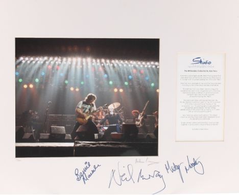 Bernie Marsden - Alan Perry 'The Whitesnake Collection' signed photographic artwork, limited edition 101/2500, autographed by