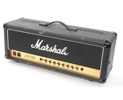 Marshall JCM 900 model 2100 50 watt High Gain Master Volume Mark III guitar amplifier head, made in England, circa 1991-92, s