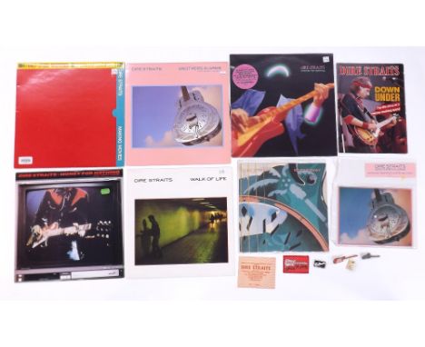 Dire Straits - good selection of Dire Straits ephemera to include a ticket stub for Dire Straits at Deeside Leisure Centre, T