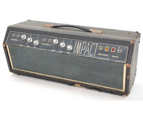 1960s Impact guitar amplifier head (missing valves and may need servicing - Appears to power up)
