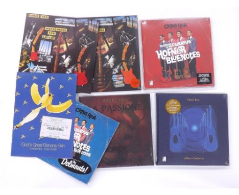 Chris Rea - selection of ephemera relating to Chris Rea including 'La Passione' CD and DVD box set, 'Blue Guitars' CD and DVD