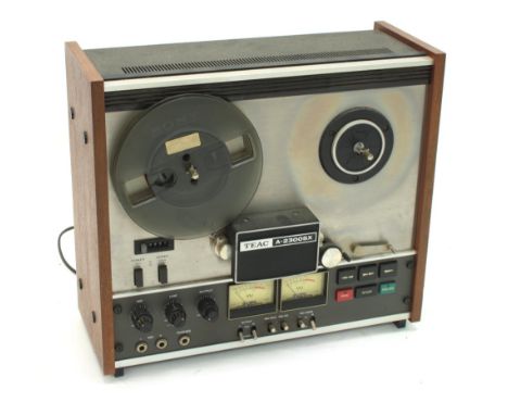 Teac A-2300SX two track reel-to-reel tape recorder, made in Japan, ser. no. 290549
