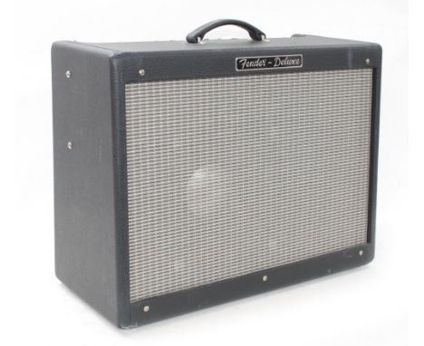 1997 Fender Hot Rod Deluxe guitar amplifier, made in USA, dust cover