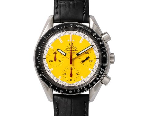 OMEGA Speedmaster Michael Schumacher Edition Reduced Ref. 3510.1200 Herrenuhr. Edelstahl. Automatik-Werk Kal. 1141 mit sehr g