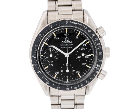 OMEGA Speedmaster Reduced Ref  175.0032 Box und Papiere. Edelstahl. Automatik-Werk Kal. 1140 mit sehr guten Gangwerten (0s/d.