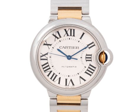 CARTIER Ballon Bleu Ref 3284 Damenuhr. Edelstahl / 18K Gelbgold. Automatik Werk Kal. 076 mit sehr guten Gangwerten (+8s/d. 28