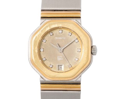 WEMPE 5th Avenue Ref 1878 Damenuhr. Edelstahl / Gold 18K (Gelb- und Rosegold). Quarzwerk in funktionsfähigem Zustand. Neue Ba