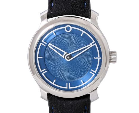 MING 2021 17.09 "Blau". Herren Armbanduhr. Ausverkauftes Modell. Box und Papiere. Edelstahl. Automatik-Werk Kaliber 330.M1 (B