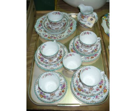 A Copeland Spode " Lauriston"  21 piece tea service.