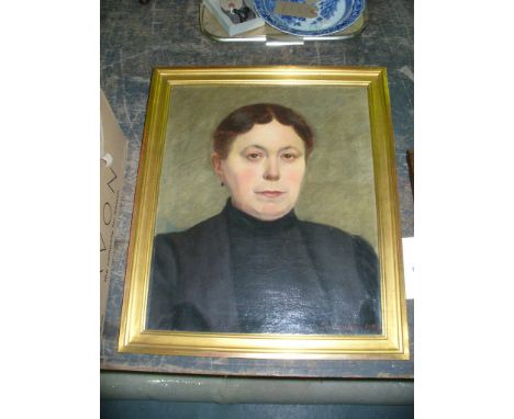 N Emand (late 19th/early 20th Century) - 'Portrait of a Lady'
Oil on canvas, signed and dated 1905, approx. 46x38cm.