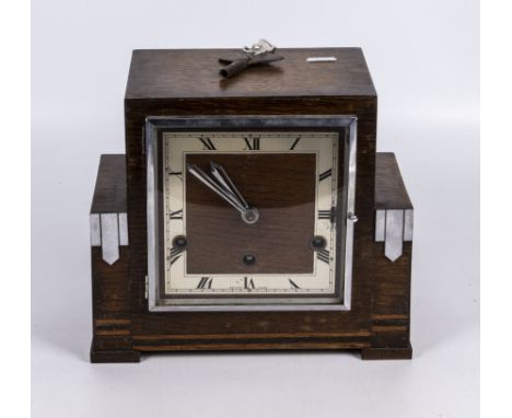 An Art Deco mantle clock