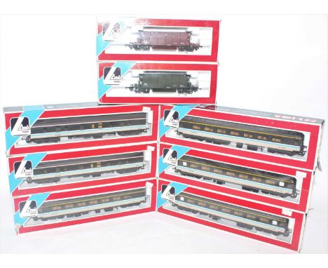 A collection of Lima 00 gauge boxed coaches and wagons to include six various boxed Lima Scotrail Mk2 coaches together with t