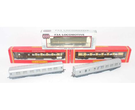 A collection of mixed H0 and 00 scale boxed railway items, to include a Proto 1000 series Canadian National F3A locomotive, t