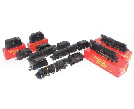 Five Triang "Princess" class 4-6-2 locos and tenders:- Princess Elizabeth with roller pick ups, valve gear one side needs att