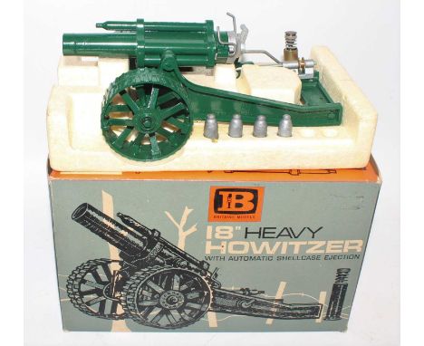 A Britains No. 9740 18" howitzer comprising of howitzer with four shells and shell loader accessory, housed in the original c