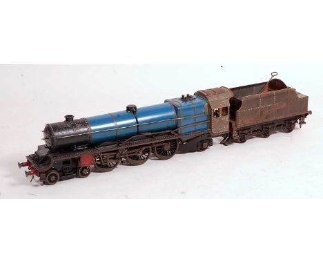 From LBSC 'Curley Lawrence' designs, a 2½ inch gauge LMS 'Princess Royal Class' live steam 4-6-2 engine and tender, built cir