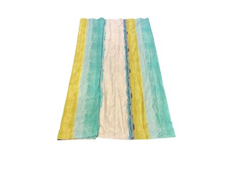 Pair of Harlequin Stretorta curtains each curtain 2 widths x 325cm dropDimensions: Height:&nbsp;325cm&nbsp; Length/Width:&nbs