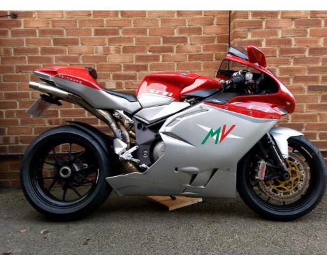 2010 MV Agusta F4 1078 RR312Registration no. AE10 BAVFrame no. ZCGF511DA9V009225Engine no. F51B910129Odometer reading: 19,641