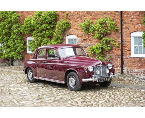 1961 Rover P4 100Registration no. 5777 WAChassis no. PFRS069910Odometer Reading: 27,759MoT Expiry: N/A *Well restored*Running