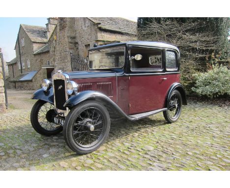 1933 Austin SevenRegistration no. NV2485Chassis no. 169665Odometer Reading: 68,625MoT Expiry: 24/07/2020 *From a deceased est