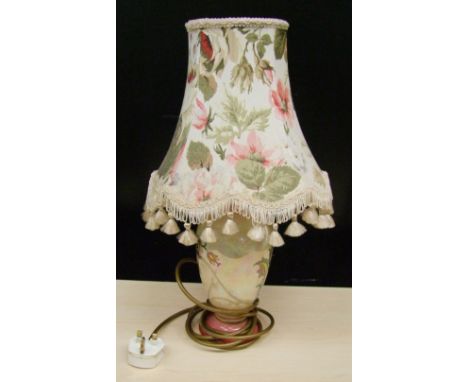 A Royal Winton lustre table lamp with shade: 