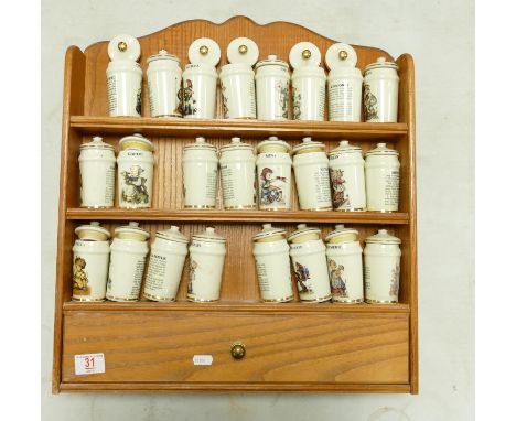 Vintage Spice Rack Set Hummel Style