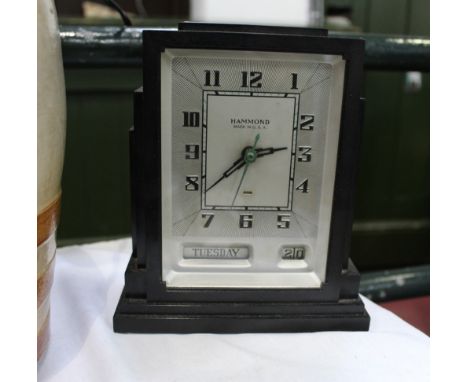 Fully working Hammond 1930's electric mantle clock 
