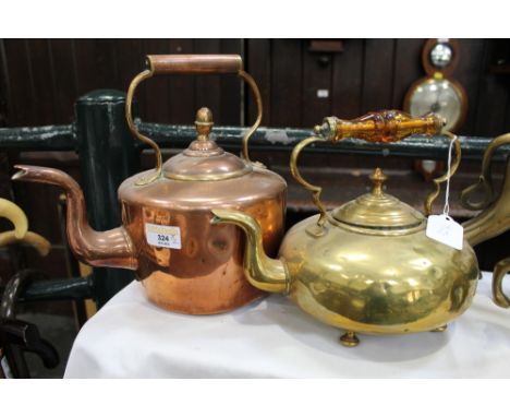 Copper kettle and brass kettle 
