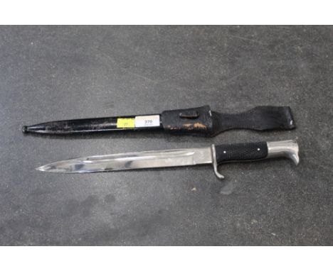 German II World War dagger with blade stamped A W J R Solingen