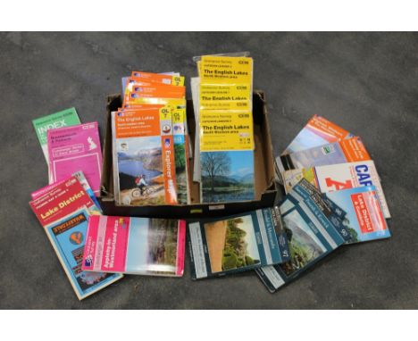 Box of Ordnance Survey maps