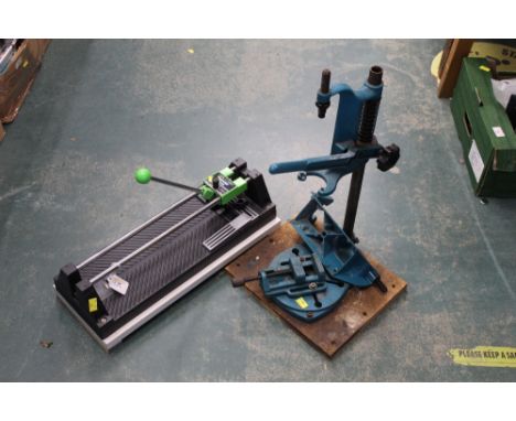 Pillar drill stand and tile cutter 