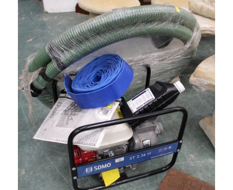 SDM0 ST2.36H motor pump (this item is brand new and will require oil, which is supplied, to correct level before starting the