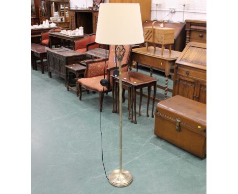 Modern standard lamp with cream shade, height 149 cm