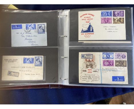 STAMPS FIRST DAY COVERS : Album of mainly pre 1970 FDC's including 1935 Jubilee, 1948 Wedding etc, also a few GVI commercial 