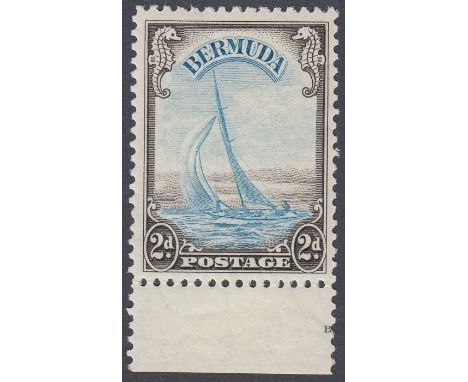 STAMPS BERMUDA : 1938 2d Light Blue and Sepia, unmounted mint SG 112