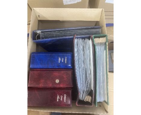 STAMPS POSTAL HISTORY : Mixed box of First Day covers and Postal History including some better early material including airma