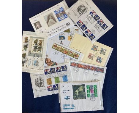 BSTAMPS FIRST DAY COVERS : Small batch of large style official covers including Downside Abbey 1997 etc (9 including sets)