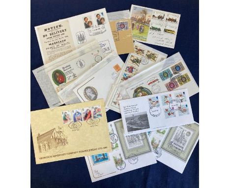 STAMPS FIRST DAY COVERS : Small batch of rarely seen Official covers including 1982 Theatre Tavistock etc  (11)